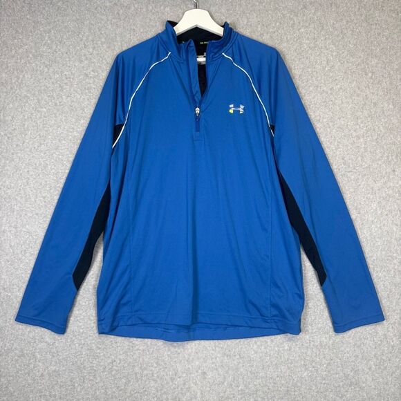 Under Armour Men's Size Large Blue Black Full Zip All Weather Regular Fit Jacket - Picture 1 of 8
